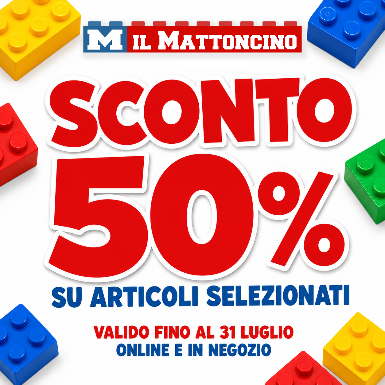 LEGO in saldo 50%