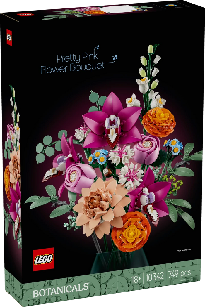Bouquet di fiori rosa - 10342 - Il Mattoncino