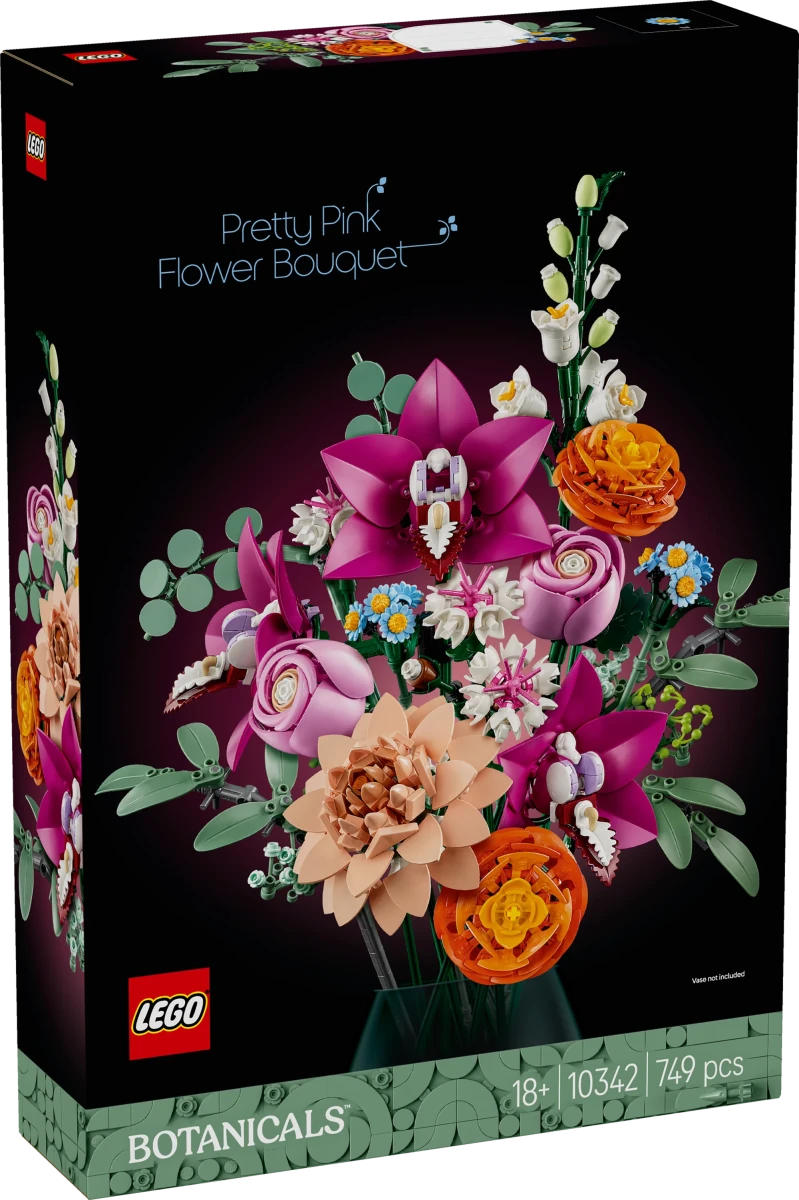 Bouquet di fiori rosa - 10342 - Il Mattoncino