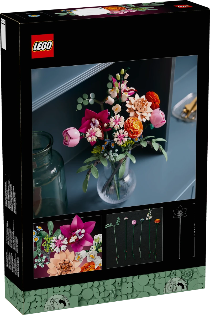 Bouquet di fiori rosa - 10342 - Il Mattoncino