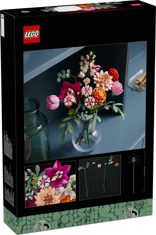 Bouquet di fiori rosa - 10342 - Il Mattoncino