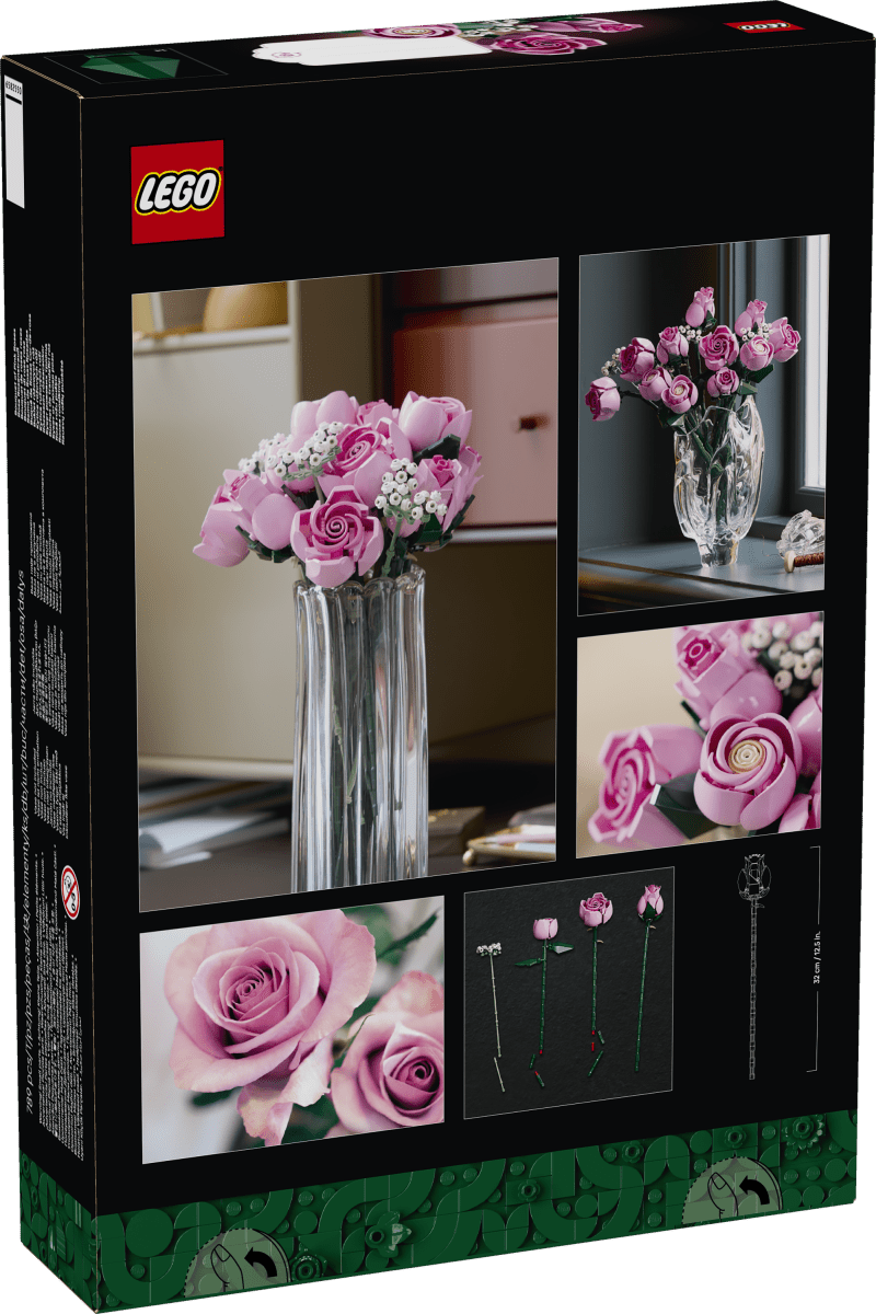 Bouquet di rose rosa - 10374 - Il Mattoncino
