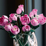 Bouquet di rose rosa - 10374 - Il Mattoncino