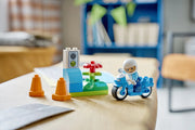 Motocicletta blu della Polizia - 10471 - Il Mattoncino