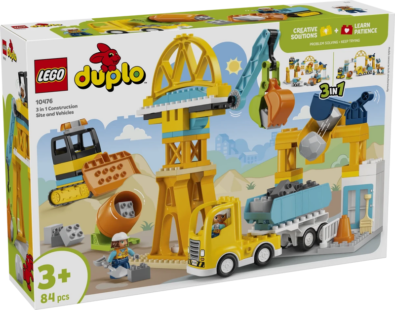 Cantiere e veicoli 3 in 1 - 10476 - Il Mattoncino