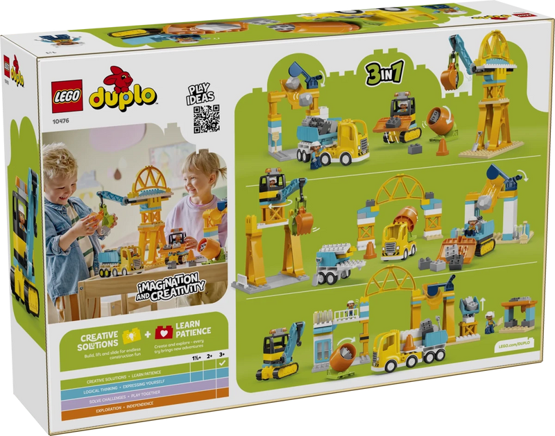 Cantiere e veicoli 3 in 1 - 10476 - Il Mattoncino