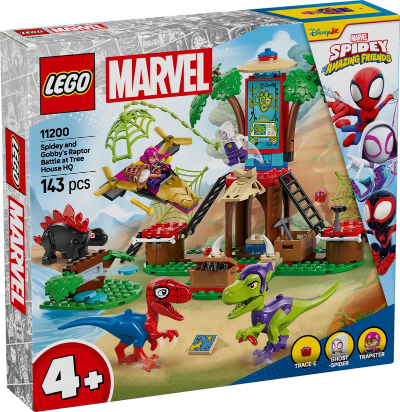 Battaglia con il raptor al quartier generale sull’albero di Spider - man e Gobby - 11200 - Il Mattoncino