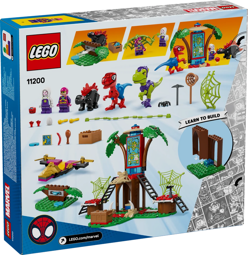 Battaglia con il raptor al quartier generale sull’albero di Spider - man e Gobby - 11200 - Il Mattoncino
