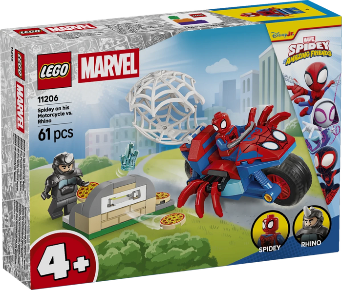 Spidey sulla moto contro Rhino - 11206 - Il Mattoncino