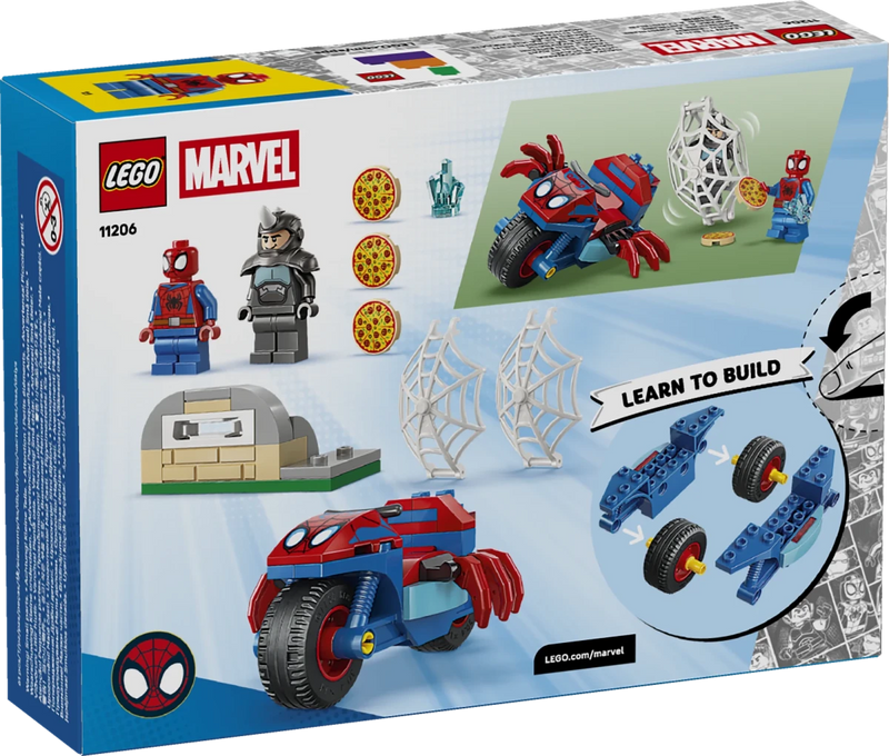 Spidey sulla moto contro Rhino - 11206 - Il Mattoncino