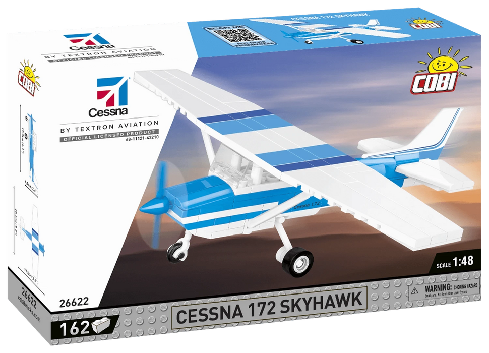 Cessna 172 Skyhawk / 160 pcs SH White-Blue - COBI 26622
