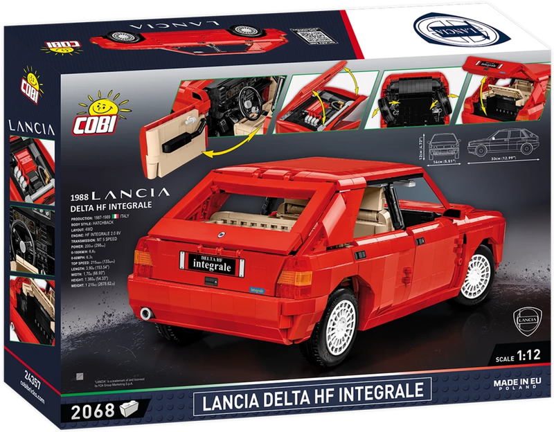Lancia Delta / 2068 pcs Lancia Delta HF Integrale - 24357 - Il Mattoncino