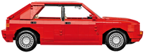 Lancia Delta / 2068 pcs Lancia Delta HF Integrale - 24357 - Il Mattoncino