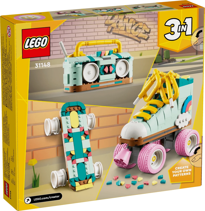 Pattino a rotelle retrò - 31148 - Il Mattoncino