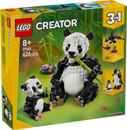 Animali selvatici: famiglia di panda - 31165 - Il Mattoncino