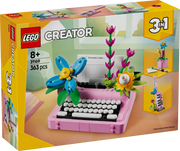 Macchina da scrivere con fiori - 31169 - Il Mattoncino
