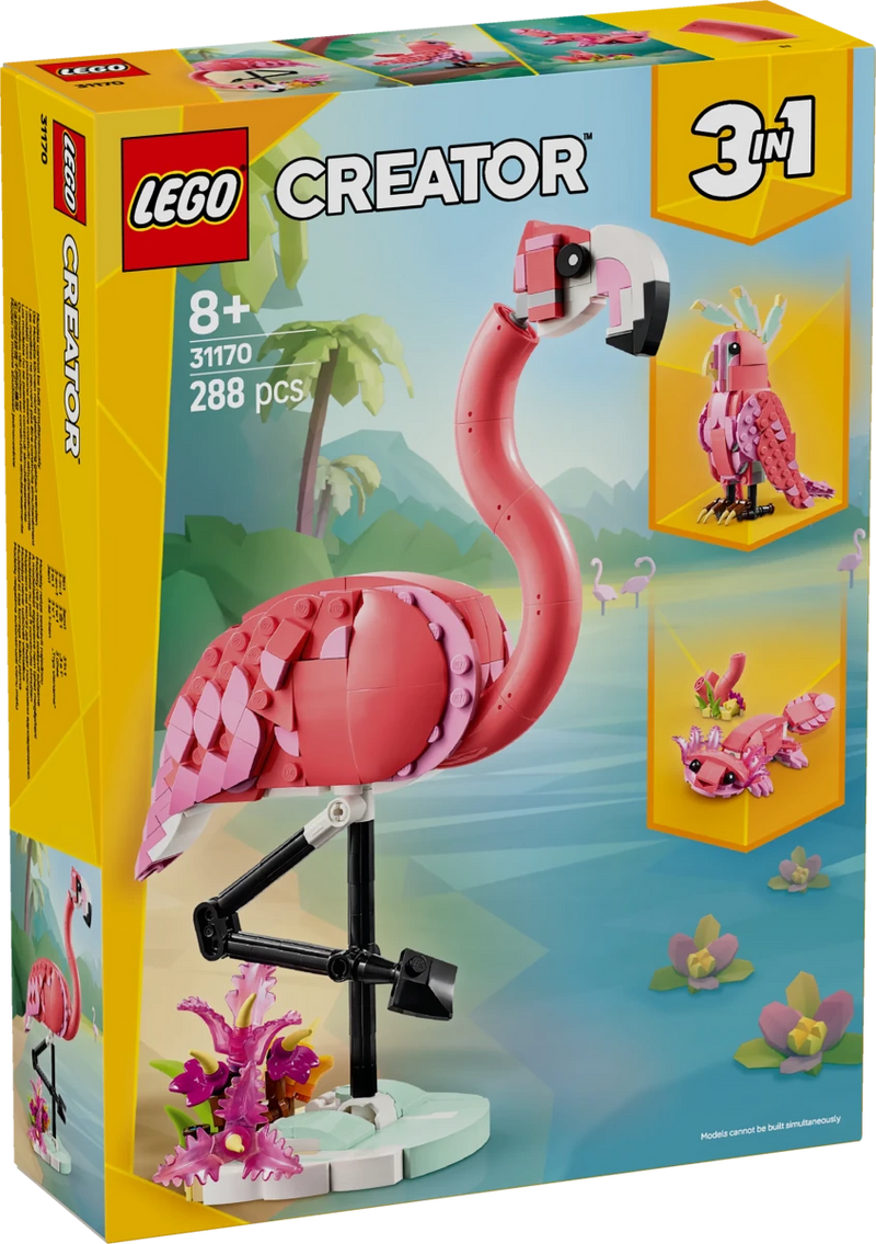 Animali selvatici: fenicottero rosa - 31170 - Il Mattoncino