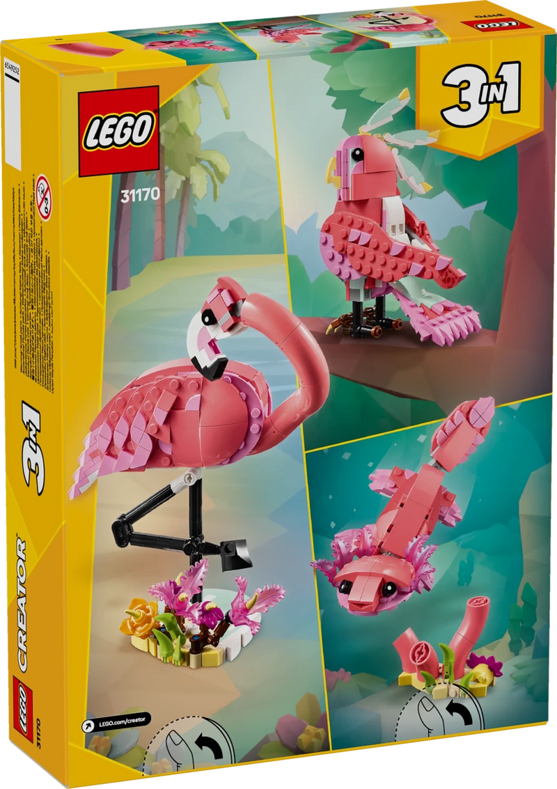 Animali selvatici: fenicottero rosa - 31170 - Il Mattoncino