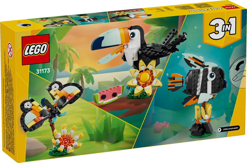 Animali selvatici: tucano tropicale - 31173 - Il Mattoncino