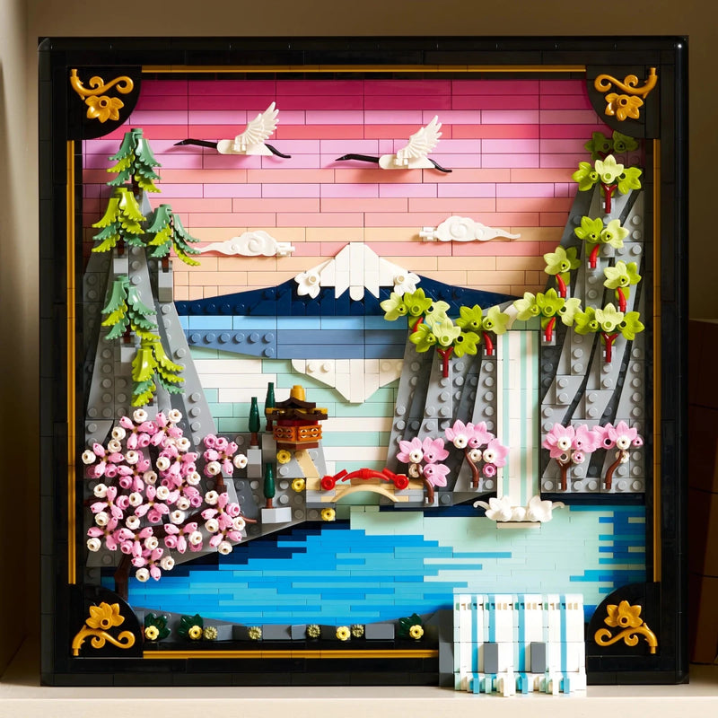 Paesaggio giapponese con ciliegi fioriti - 31218 - Il Mattoncino