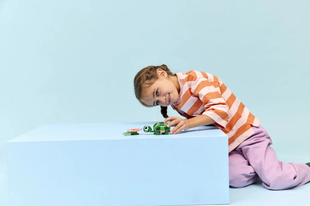 Tartaruga con fiore di ninfea - 31377 - Il Mattoncino