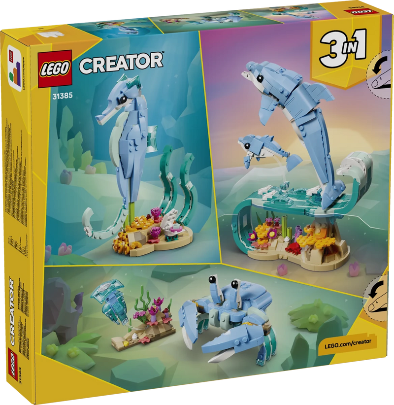 Animali marini: meravigliosi delfini - 31385 - Il Mattoncino