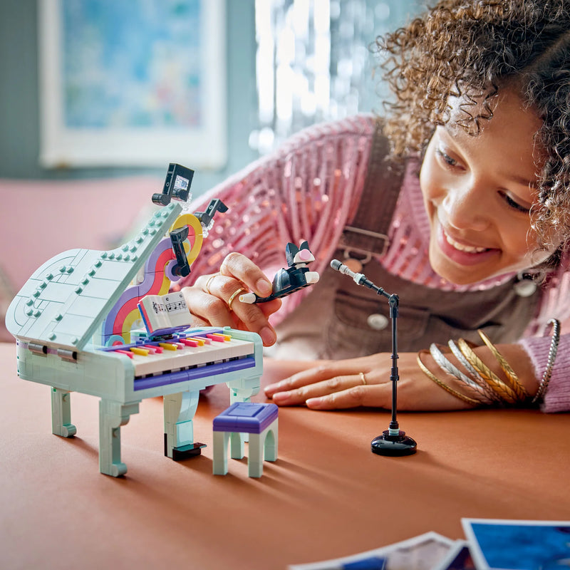 Pianoforte decorativo con gatto - 31392