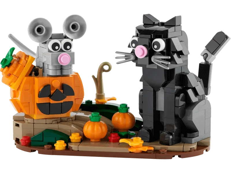 Gatto e topo di Halloween - 40570