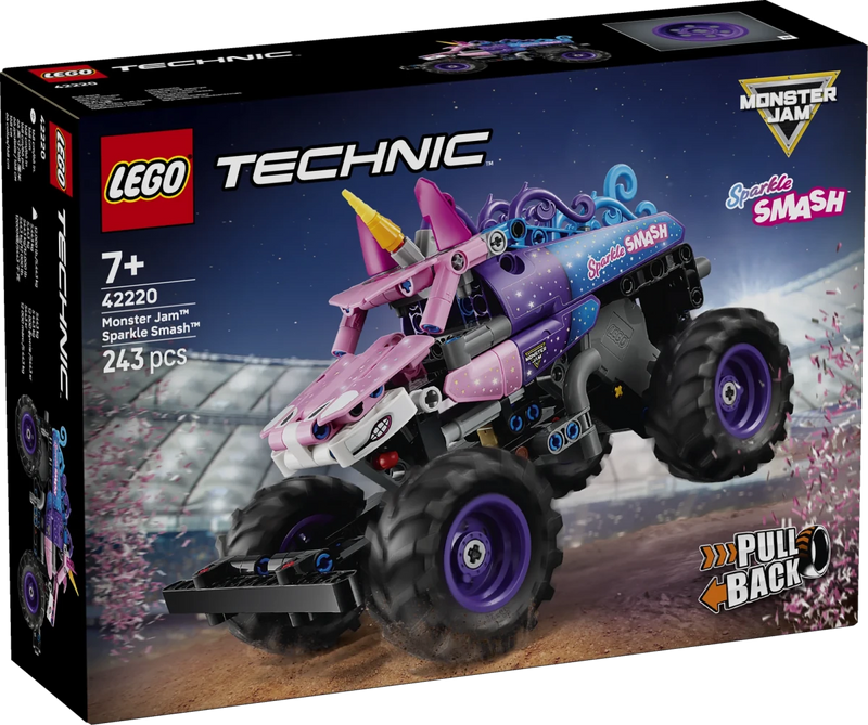 Monster Jam™ Sparkle Smash™ a retrocarica - 42220 - Il Mattoncino