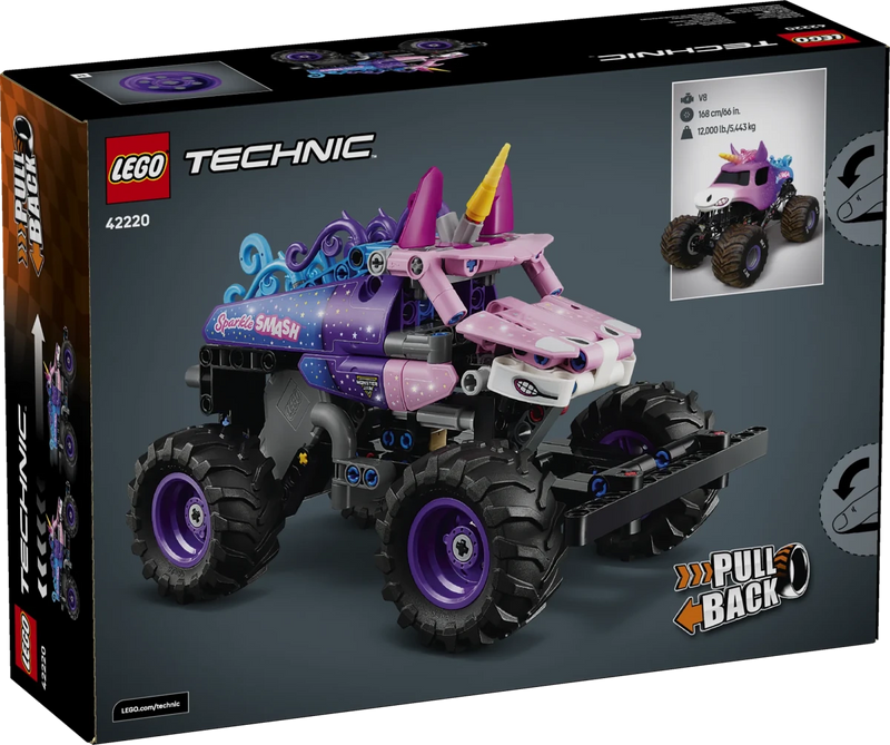 Monster Jam™ Sparkle Smash™ a retrocarica - 42220 - Il Mattoncino