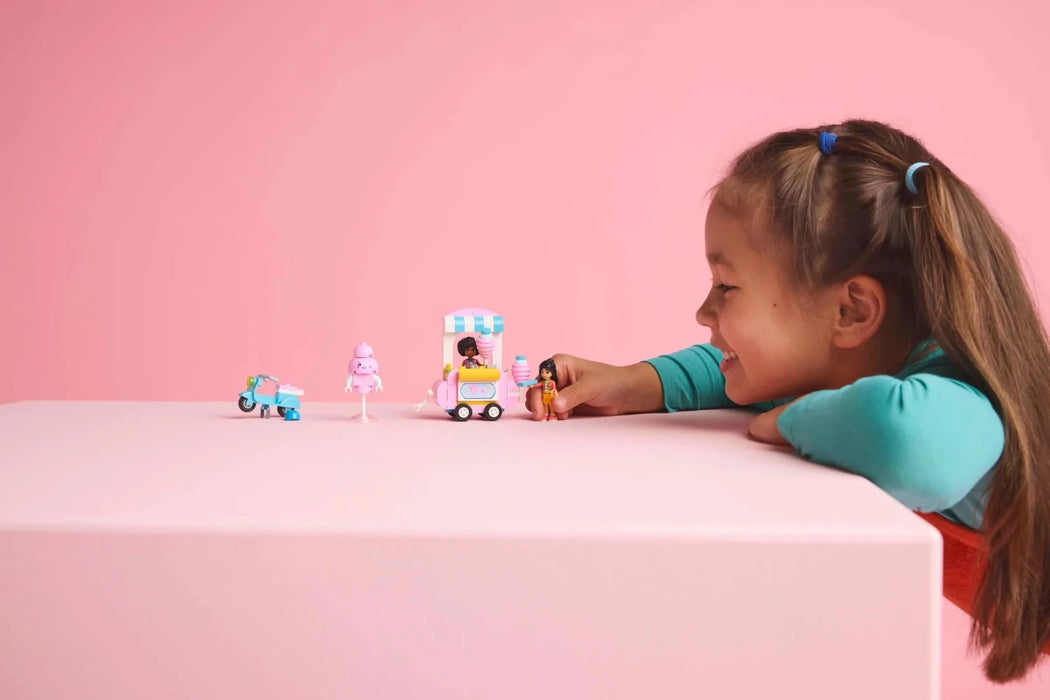 Bancarella di zucchero filato e scooter - 42643 - Il Mattoncino