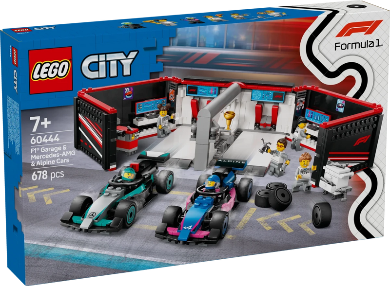 Garage con monoposto Mercedes - AMG e Alpine F1® - 60444 - Il Mattoncino