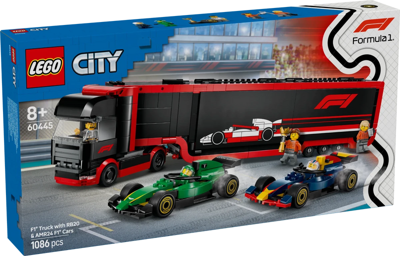 Autotrasportatore F1® con monoposto RB20 e AMR24 F1® - 60445 - Il Mattoncino