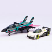 Jet contro Auto sportiva - 60489 - Il Mattoncino
