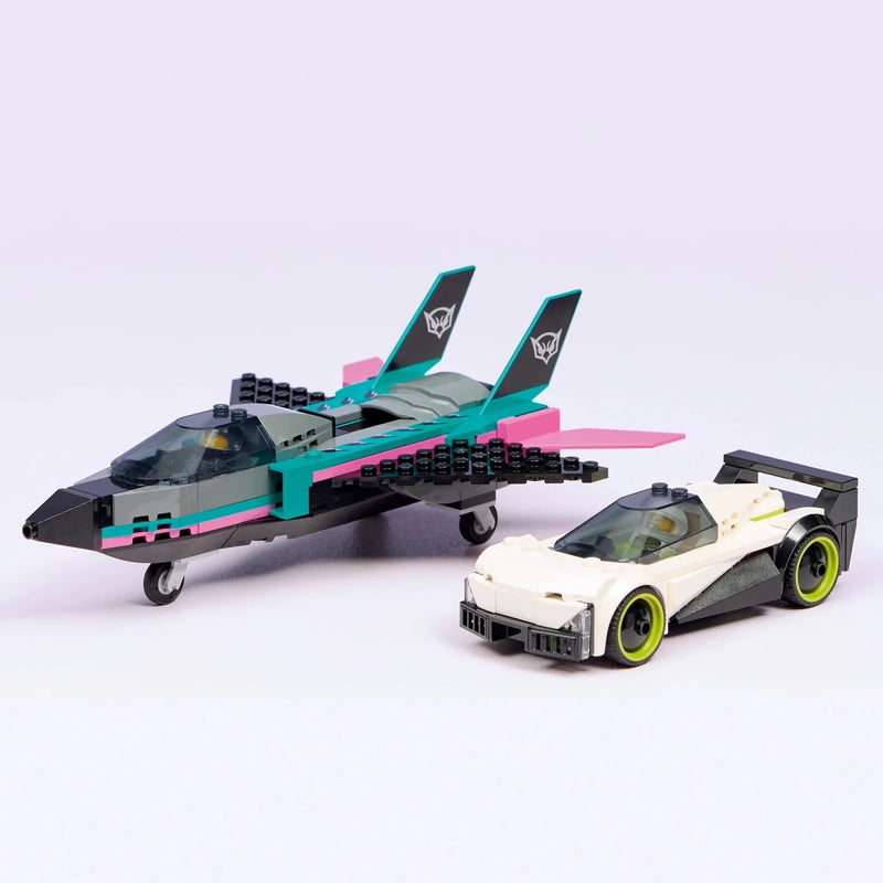 Jet contro Auto sportiva - 60489 - Il Mattoncino