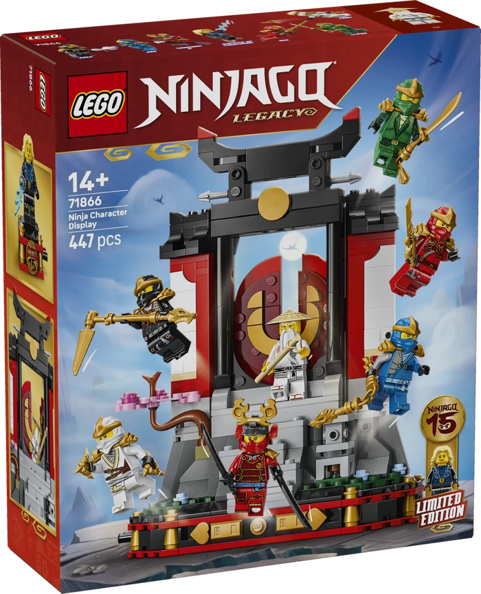 Display personaggi Ninja – 15° anniversario - 71866 - Il Mattoncino