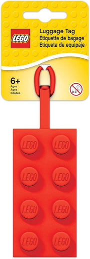 Lego 2x4 Etichetta Bagaglio Rosso - 52002 - Il Mattoncino