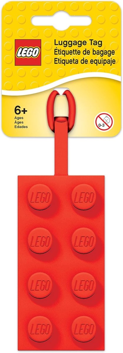 Lego 2x4 Etichetta Bagaglio Rosso - 52002 - Il Mattoncino