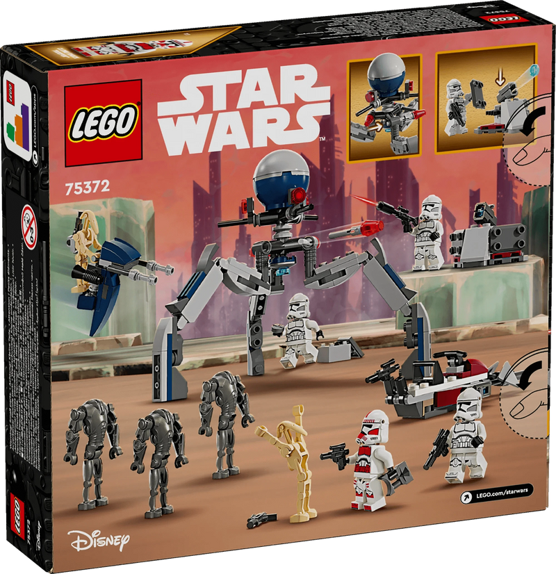 Battle PACK Clone Trooper™ e Battle Droid™ - 75372