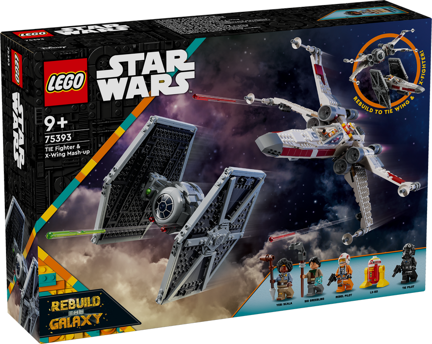 Mash-up TIE Fighter e X-Wing - 75393