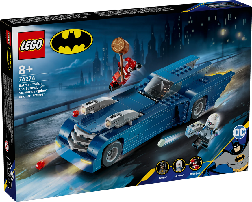Batman con Batmobile vs. Harley Quinn e Mr. Freeze - 76274