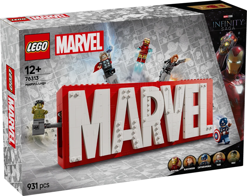 Logo e Minifigure MARVEL - 76313 - Il Mattoncino