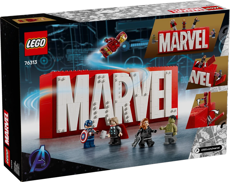 Logo e Minifigure MARVEL - 76313 - Il Mattoncino
