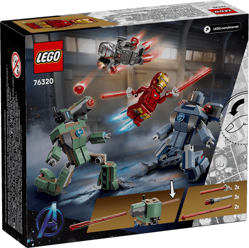 Iron Man e War Machine contro i droni di Hammer - 76320 - Il Mattoncino