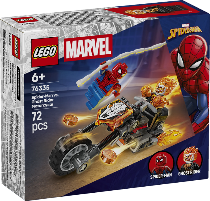 Spider-Man vs. Ghost Rider in motocicletta - 76335