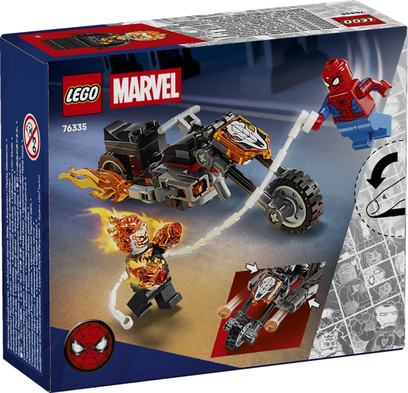 Spider - Man vs. Ghost Rider in motocicletta - 76335 - Il Mattoncino