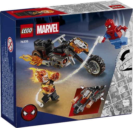 Spider - Man vs. Ghost Rider in motocicletta - 76335 - Il Mattoncino