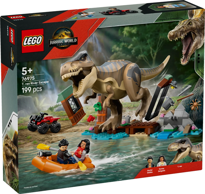 Fuga sul fiume dal T. rex - 76975 - Il Mattoncino