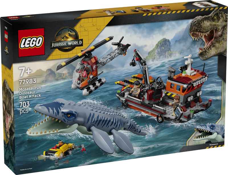 Mosasaurus Dinosaur Boat Attack - 77983