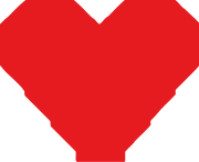 Cuore puzzle di mattoncini grande - Il Mattoncino